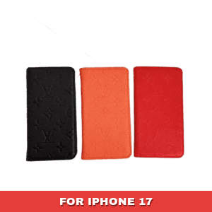 Classic Louis Vuitton Empreinte Embossed Card Holder Wallet Case for iPhone 17, Air, 17 Pro, 17 Pro Max - 17