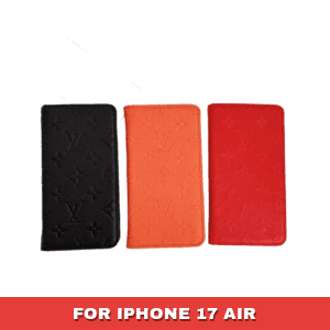Classic Louis Vuitton Empreinte Embossed Card Holder Wallet Case for iPhone 17, Air, 17 Pro, 17 Pro Max - 17 AIR
