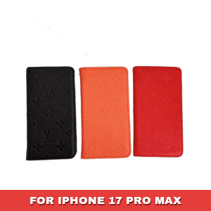 Classic Louis Vuitton Empreinte Embossed Card Holder Wallet Case for iPhone 17, Air, 17 Pro, 17 Pro Max - 17 PRO MAX