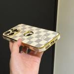 Louis Vuitton Monogram iPhone Case with Apple Logo Cutout