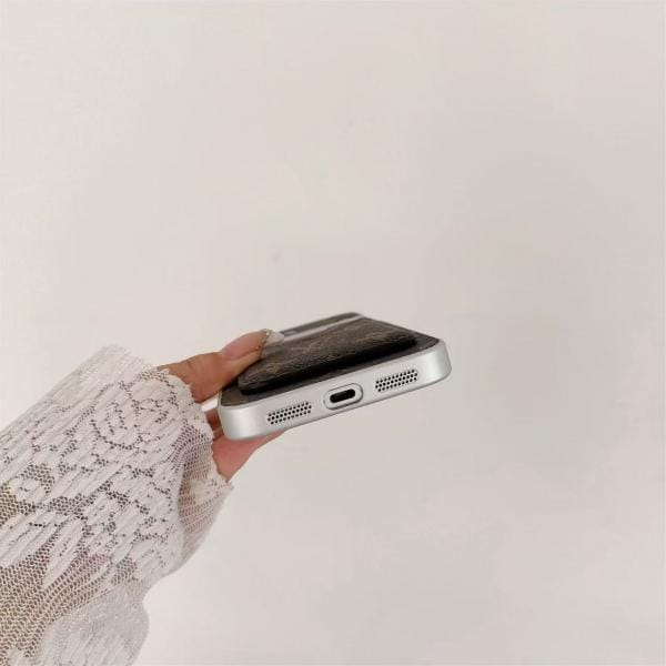 Monogram MagSafe Card Holder Case for iPhone 17/16/15/14 Series Monogram MagSafe Card Holder Case for iPhone 17/16/15/14 Series