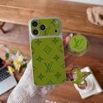 Bright Monogram Thin MagSafe Popsocket Case for iPhone 17/16/15/14