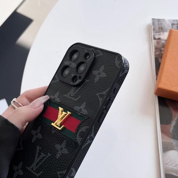 Louis Vuitton Stripe Leather Thin iPhone Case Louis Vuitton Stripe Leather Thin iPhone Case