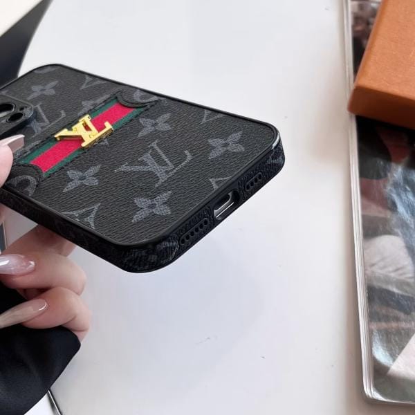 Louis Vuitton Stripe Leather Thin iPhone Case Louis Vuitton Stripe Leather Thin iPhone Case