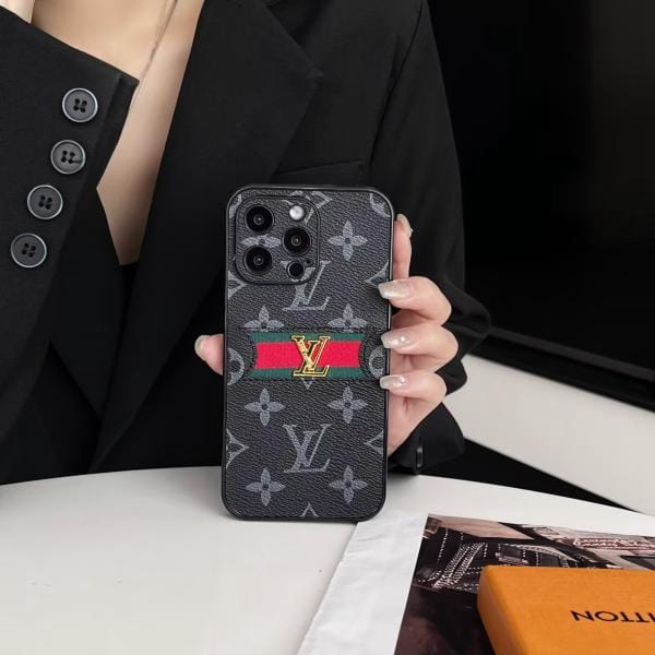 Louis Vuitton Stripe Leather Thin iPhone Case Louis Vuitton Stripe Leather Thin iPhone Case
