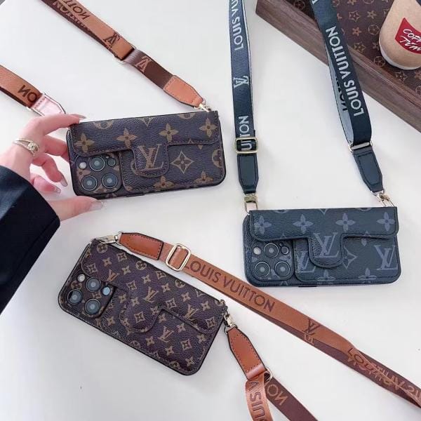 Crossbody Louis Vuitton Card Holder Phone Case