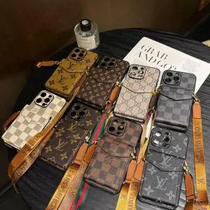 Accordion Crossbody LV Case for iPhone 17-12 Series - Wallet