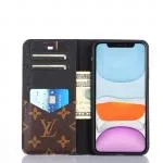LV Style iPhone 17 Series Folio Wallet Case - Canvas with Color Spine LV Style iPhone 17 Series Folio Wallet Case - Canvas with Color Spine
