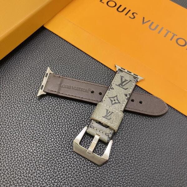 Louis Vuitton Premium Genuine Leather Apple Watch Strap Band Louis Vuitton Premium Genuine Leather Apple Watch Strap Band