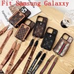 Louis Vuitton Zipper Purse Wallet Samsung Case w/Crossbody