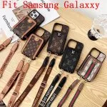 Louis Vuitton Zipper Purse Wallet Samsung Case w/Crossbody