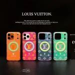 Glitter LV Monogram Case for iPhone 17/16/15 Series - Slim MagSafe