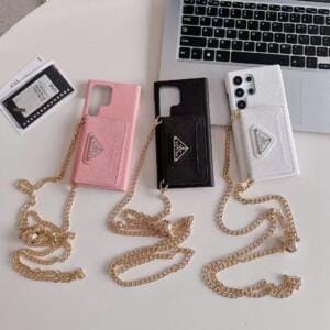 Prada Canvas Card Holder Samsung Galaxy S22, S23, S24, S25 Ultra Case with Crossbody Prada Canvas Card Holder Samsung Galaxy S22, S23, S24, S25 Ultra Case with Crossbody