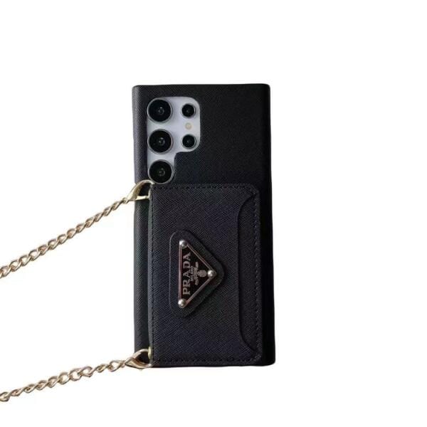 Prada Canvas Card Holder Samsung Galaxy S22, S23, S24, S25 Ultra Case with Crossbody Prada Canvas Card Holder Samsung Galaxy S22, S23, S24, S25 Ultra Case with Crossbody