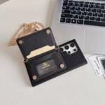 Prada Canvas Card Holder Samsung Galaxy S22, S23, S24, S25 Ultra Case with Crossbody