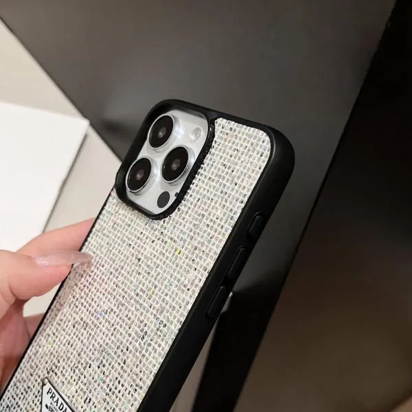 Prada Sparkling Glitter Thin Phone Case