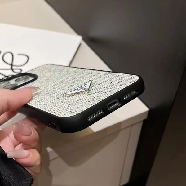Prada Sparkling Glitter Thin Phone Case