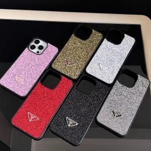 Prada Sparkling Glitter Thin Phone Case
