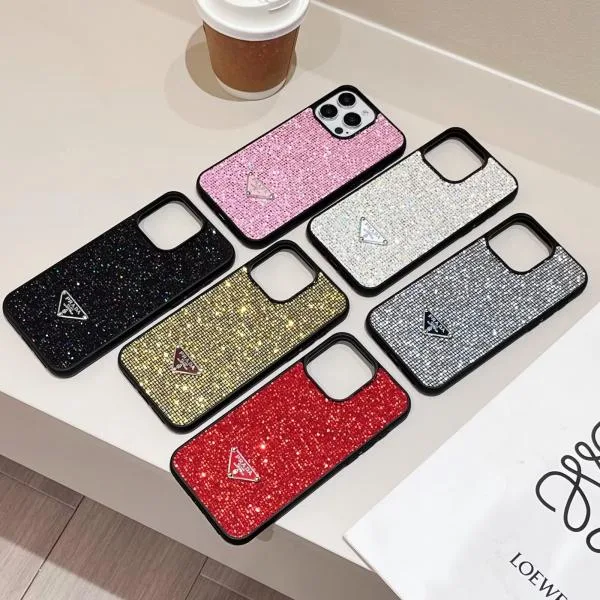 Prada Sparkling Glitter Thin Phone Case