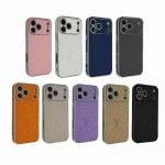 Metal Logo Case for iPhone 17, Air, Pro Max - Slim Designer Leather