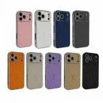 Gilded LV Monogram Case for iPhone 17/16/15 Series - Slim Gold Glitter