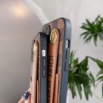 iPhone 13 Pro Max Louis Vuitton Wrist Strap Band Wallet Case