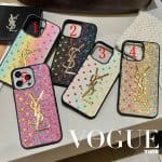 YSL Heart Shape Glitter Phone Case