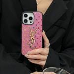 YSL Heart Shape Glitter Phone Case YSL Heart Shape Glitter Phone Case