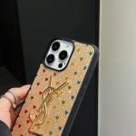 YSL Heart Shape Glitter Phone Case