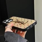 YSL Heart Shape Glitter Phone Case