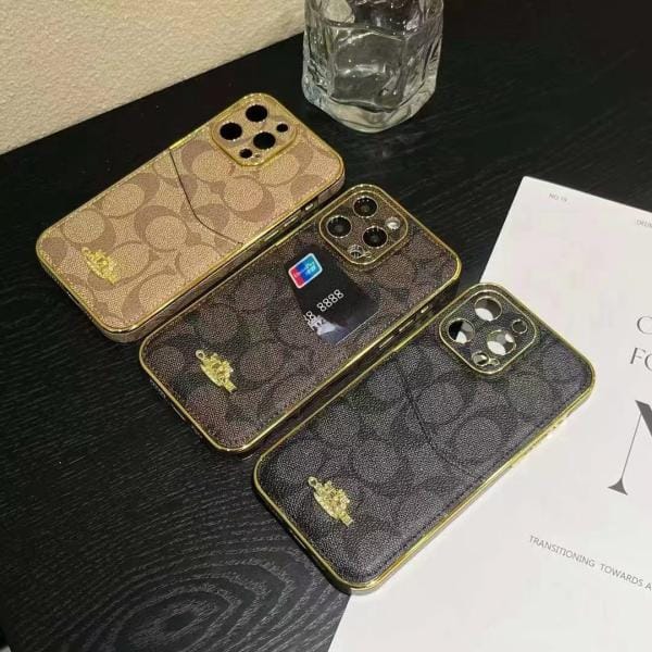Coach Slim Card Holder iPhone Case