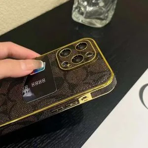 Coach Slim Card Holder iPhone Case