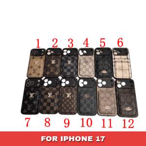 Louis Vuitton iPhone 17 Series Case with Card Holder – Logo Edition - 17