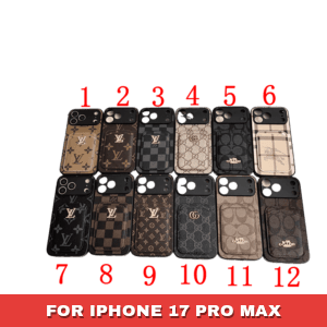 Louis Vuitton iPhone 17 Series Case with Card Holder – Logo Edition - 17 PRO MAX