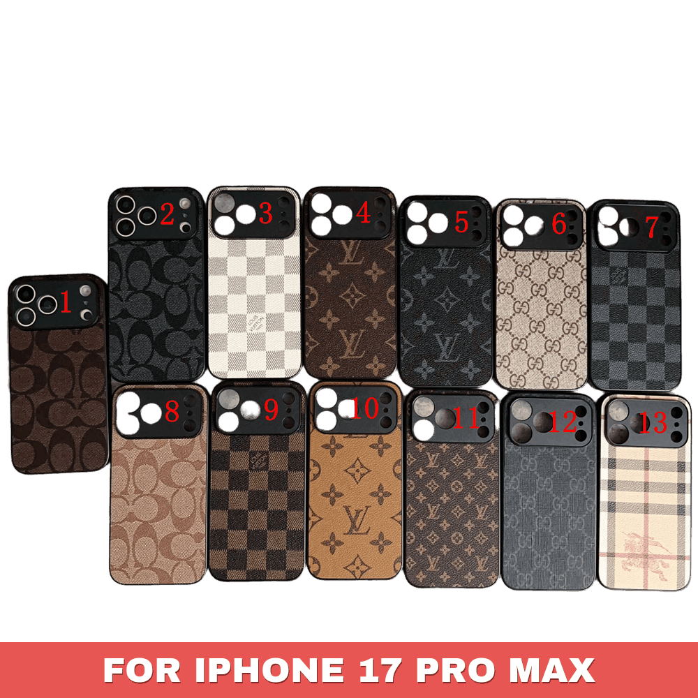 Louis Vuitton & Gucci iPhone 17 Pro Max Cases - LV Case