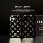 Louis Vuitton Black Glitter Phone Case Slim Design