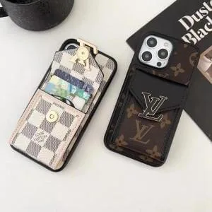 Louis Vuitton Premium Flip Card Holder Samsung Case with Crossbody Strap Louis Vuitton Premium Flip Card Holder Samsung Case with Crossbody Strap