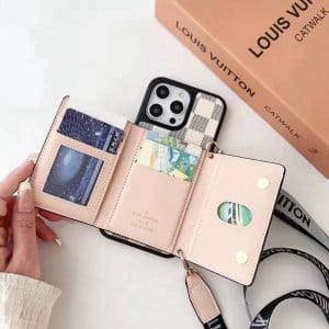 Louis Vuitton Trifold Card Holder Wallet Samsung Case with Crossbody Strap - S25 ULTRA Louis Vuitton Trifold Card Holder Wallet Samsung Case with Crossbody Strap - S25 ULTRA