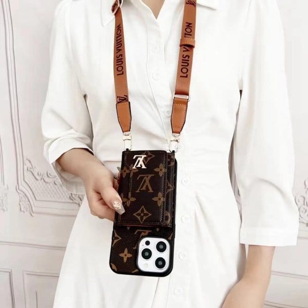 Louis Vuitton Tri-fold Wallet Case with Wide Strap Louis Vuitton Tri-fold Wallet Case with Wide Strap