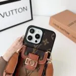 Louis Vuitton Dauphine Lock Card Holder Case for Samsung Galaxy S22, S23, S24, S25 Ultra Plus+