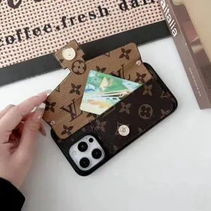 Louis Vuitton Dauphine Lock Card Holder Samsung Galaxy S22, S23, S24, S25 Case with Crossbody