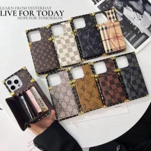 LV Eye Trunk Style Accordion Wallet Case with Crossbody Strap LV Eye Trunk Style Accordion Wallet Case with Crossbody Strap