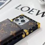 LV Eye Trunk Style Accordion Wallet Case with Crossbody Strap