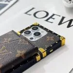 LV Eye Trunk Style Accordion Wallet Case with Crossbody Strap