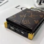 LV Eye Trunk Style Accordion Wallet Case with Crossbody Strap