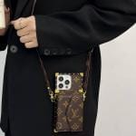 Luxury Leather Crossbody Wallet Case w/ Zipper for iPhone 11-17 Pro & Max