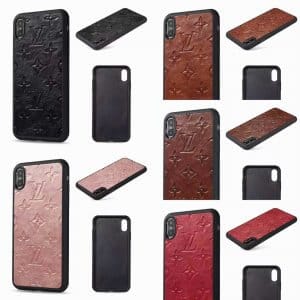 iPhone 15/ 15 Plus/ 15 Pro/ 15 Pro Max Louis Vuitton Slim Leather Case