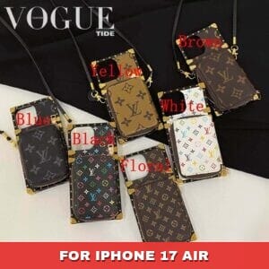 Louis Vuitton Eye Trunk Wallet Case for iPhone 17 16 15 14 13 12 11 Pro Max 7 8 Plus - 17 AIR
