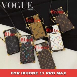 Louis Vuitton Eye Trunk Wallet Case for iPhone 17 16 15 14 13 12 11 Pro Max 7 8 Plus - 17 PRO MAX