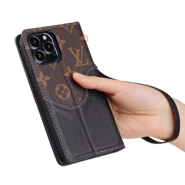 iPhone 12 Louis Vuitton Valentine's Day Wallet Case